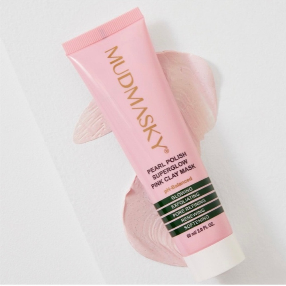 MUDMASKY Pearl Polish Superglow Pink Clay Mask